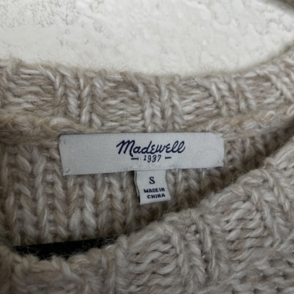 Madewell Firelight Marled Pullover Cable Sweater - image 5